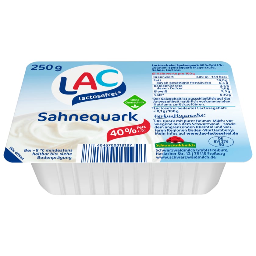 Schwarzwaldmilch LAC Sahnequark 40% 250g